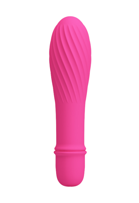 Ciemnoróżowy mini wibrator, stymulator łechtaczki