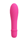 Ciemnoróżowy mini wibrator, stymulator łechtaczki