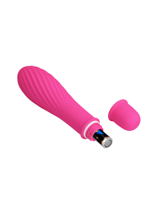 Ciemnoróżowy mini wibrator, stymulator łechtaczki