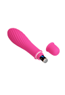 Ciemnoróżowy mini wibrator, stymulator łechtaczki