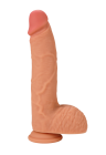 Dildo z przyjemnego materiału w realistycznej odsłonie