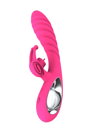 Wibrator - króliczek ze spiralną teksturą, 36 funkcji wibracji