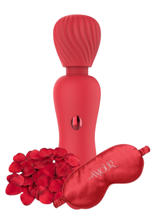 Zestaw Wand Pleasure Kit - masażer wraz z dodatkami na wieczór