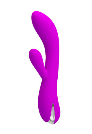 Podgrzewany wibrator ze stymulatorem łechtaczki