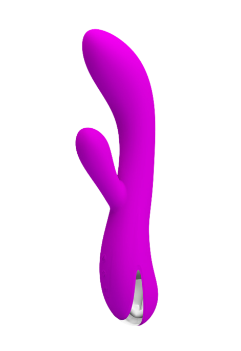 Podgrzewany wibrator ze stymulatorem łechtaczki