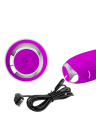 Purpurowy wibrator z nakładką do stymulacji sutków