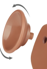 Realistyczne dildo z technologią podwójnej gęstości z przesuwną skórką - 19,5 cm