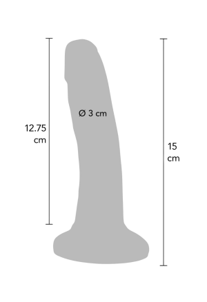 Realistyczne dildo w kolorze różowym - 15 cm
