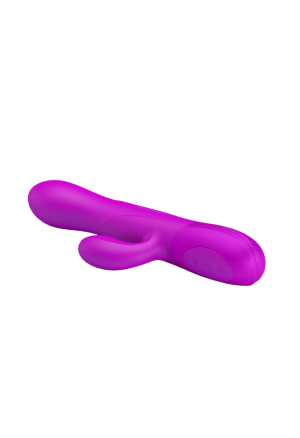 Pompowany wibrator ze stymulatorem łechtaczki