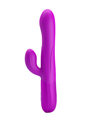 Pompowany wibrator ze stymulatorem łechtaczki