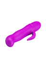 Mini wibrator ze stymulatorem łechtaczki - 11cm