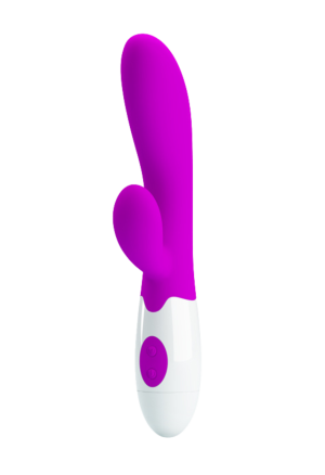Wibrator ze stymulatorem łechtaczki - króliczek, 30 funkcji wibracji