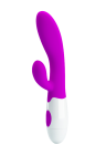 Wibrator ze stymulatorem łechtaczki - króliczek, 30 funkcji wibracji