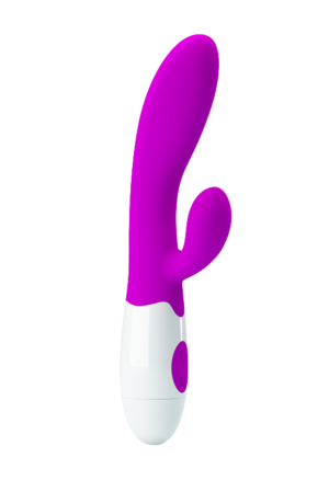 Wibrator ze stymulatorem łechtaczki - króliczek, 30 funkcji wibracji