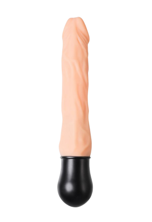 Podgrzewany wibrator z kręgosłupem - 25 cm, USB