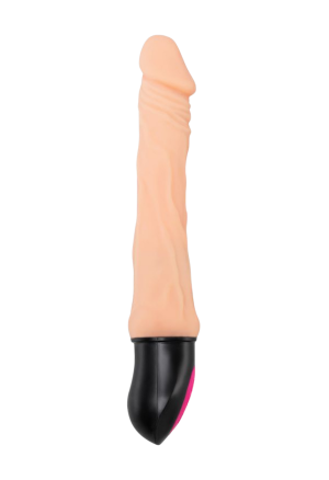 Podgrzewany wibrator z kręgosłupem - 25 cm, USB