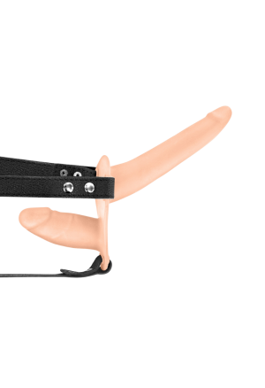 Podwójny strap on z wibracjami
