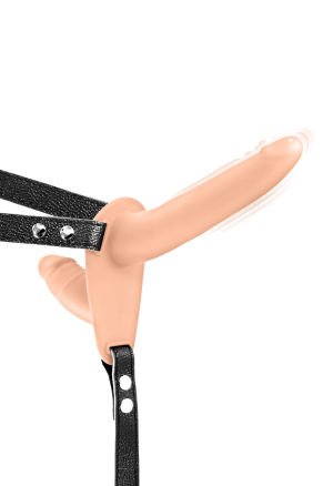 Podwójny strap on z wibracjami