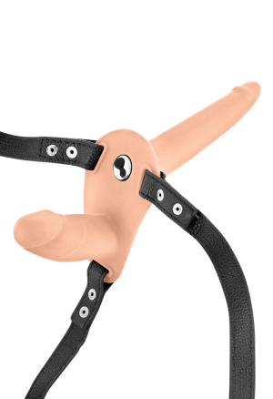 Podwójny strap on z wibracjami