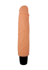 Klasyczny, cielisty wibrator  z cyberskóry - 21 cm