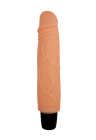 Klasyczny, cielisty wibrator  z cyberskóry - 21 cm