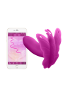 Stymulator motylek do bielizny, sterowany aplikacją, fioletowy