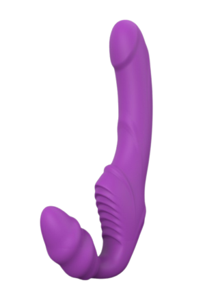 Stymulator uniwersalny, podwójny wibrator - purpurowy