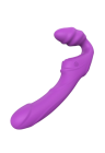 Stymulator uniwersalny, podwójny wibrator - purpurowy