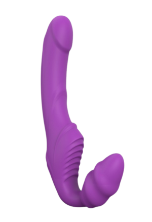 Stymulator uniwersalny, podwójny wibrator - purpurowy