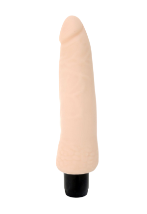 Bardzo realistyczny wibrator z płynną regulacją, cyberskóra - 19,5 cm