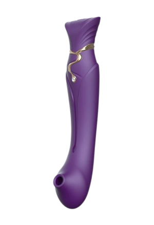 Wibrator do punktu G, przekształcany w stymulator łechtaczki, purpurowy