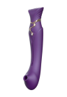 Wibrator do punktu G, przekształcany w stymulator łechtaczki, purpurowy