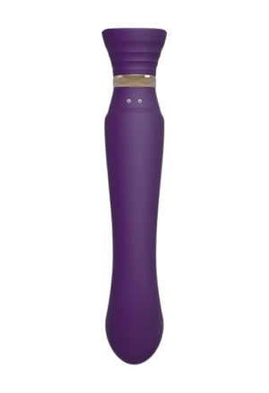 Wibrator do punktu G, przekształcany w stymulator łechtaczki, purpurowy