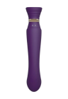 Wibrator do punktu G, przekształcany w stymulator łechtaczki, purpurowy