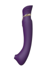 Wibrator do punktu G, przekształcany w stymulator łechtaczki, purpurowy