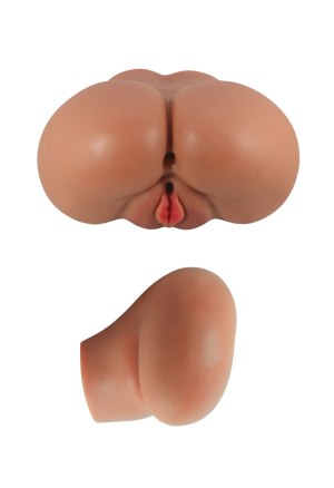 Realistyczny masturbator z wibracjami - pochwa i anus