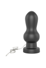 Duży korek analny z wibracjami sterowany pilotem - 18 cm