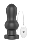 Duży korek analny z wibracjami sterowany pilotem - 18 cm