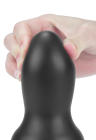 Duży korek analny z wibracjami sterowany pilotem - 18 cm