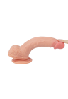 Dwuwarstwowe, realistyczne dildo z platynowego silikonu - 22 cm