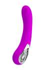 Klasyczny silikonowy wibrator z wygodnym uchwytem, USB
