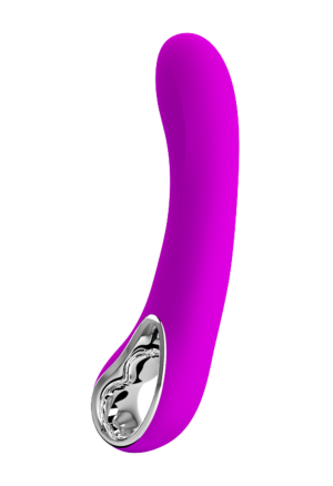 Klasyczny silikonowy wibrator z wygodnym uchwytem, USB