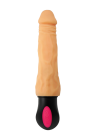 Masywny wibrator z kręgosłupem, cyberskóra, ładowany USB