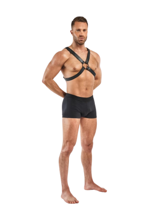 Regulowany harness z eko-skóry