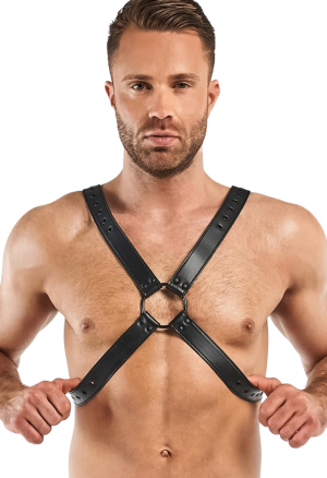 Regulowany harness z eko-skóry