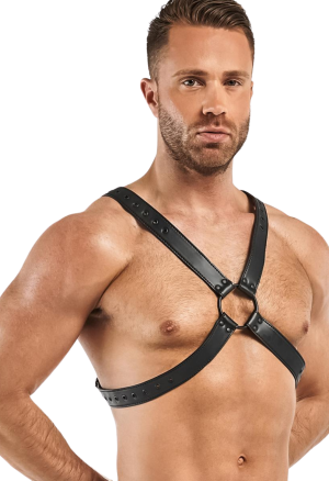 Regulowany harness z eko-skóry