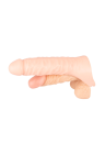 Pierścień na penisa z naturalnym dildo