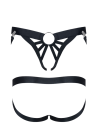Męskie jockstrapy w kolorze czarnym