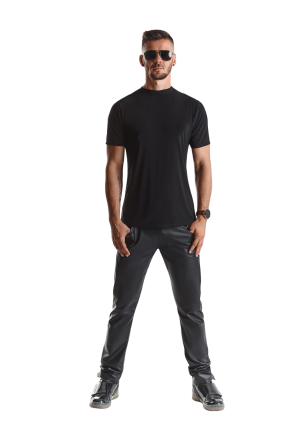 T-shirt w kolorze czarnym