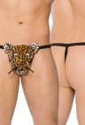 Zabawne stringi męskie pantera